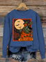 Women's Halloween Scarecrow Sweatshirt