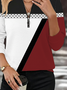 Printing Loose Casual Abstract Sweatshirt