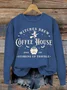 Women's Halloween Salem Witches Coffeea House Sweatshirt