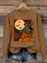 Women's Halloween Scarecrow Sweatshirt