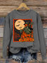 Women's Halloween Scarecrow Sweatshirt