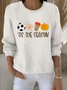 Women's Fall Festival Pullover Sweater with Prints