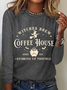Women's Halloween Salem Witches Coffee House Long Sleeve T-Shirt