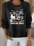 Women's Autumn and Winter Festive Patterned Pullover Tops