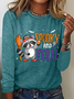 Women's Spooky and Feral Halloween Long Sleeve T-Shirt