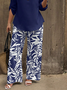 Casual Fashion Two-Piece Travel Elegant Long-Sleeved Top Pants Set