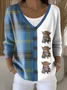 Casual V Neck Cardigan