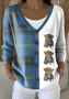 Casual V Neck Cardigan