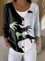Loose Simple Halloween V Neck Cardigan