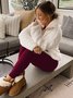 Women's Warm High Waist Casual Sports Leggings Autumn And Winter Plus Fleece Yoga Tights