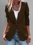 Women's Casual Spring And Autumn Lapel Suit Jacket