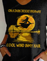 Women's Retro On A Dark Desert Highway Cool Wind In My Hair Print Shirt