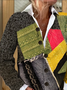 Printing Casual Crew Neck Cardigan