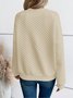 Sports Embossed Loose V Neck Sweatshirt