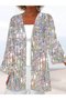 Vintage Others Gradient Pattern Kimono