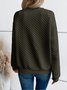 Sports Embossed Loose V Neck Sweatshirt
