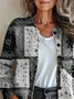 Casual Printing Cardigan