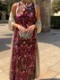 Women's Printing Geometric Daily Going Out Two-Piece Set Color1 Casual Spring/Fall Coat With Skirt Celebrity-style Cape And Skirt Two-piece Set