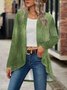 Women's Elegant Lightweight Cardigan Velvet Long Sleeve Jacket