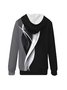 Casual Hoodie Geometric Loose Jacket