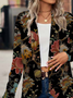 Women's Floral Print Casual Long Sleeve Cardigan