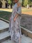 Women's Printing Geometric Daily Going Out Two-Piece Set Color1 Casual Spring/Fall Coat With Skirt Celebrity-style Cape And Skirt Two-piece Set