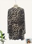 Women's Elegant Lightweight Cardigan Vintage Print Long Sleeve Jacket
