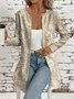 Floral Vintage Loose Crew Neck Jacket