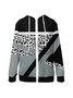 Casual Hoodie Geometric Loose Jacket