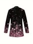 Women's Elegant Lightweight Cardigan Gradient Pattern Print Long Sleeve Jacket