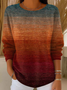 Casual Abstract Sweater