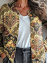 Peasant Geometric Knitted Cardigan
