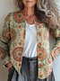 Peasant Geometric Knitted Cardigan