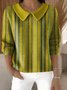 Imitation Cashmere Shawl Collar Vintage Sweater