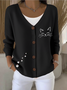 Regular Fit Animal Casual Cardigan