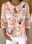 Vintage Shawl Collar Dog Loose Sweater