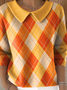 Imitation Cashmere Shawl Collar Vintage Sweater