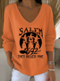 V Neck Regular Fit Casual Cotton Sweater