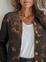 Loose Knitted Butterfly Peasant Cardigan