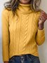 Turtleneck Casual Regular Fit Sweater