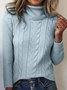 Turtleneck Casual Regular Fit Sweater