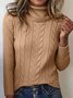 Turtleneck Casual Regular Fit Sweater