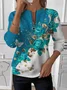 Imitation Cashmere Loose Gradient Pattern Casual Sweater
