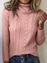 Turtleneck Casual Regular Fit Sweater
