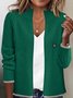 Women's Elegant Knitted Cardigan Jacket Long Sleeve Casual Zipper Sweater