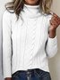 Turtleneck Casual Regular Fit Sweater