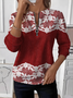 Festival Loose Crew Neck Vintage Sweater