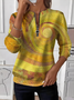 Loose Geometric Vintage Crew Neck Sweater
