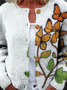 Dragonfly Knitted Casual Cardigan