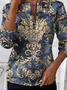 Loose Casual Imitation Cashmere Geometric Sweater